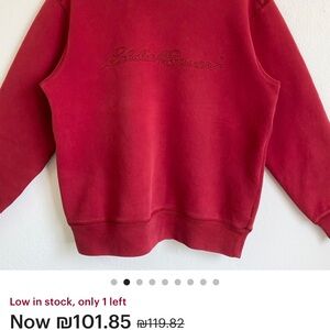 Eddie Bauer MENS vintage  Rich Red Crew Neck Sweater large